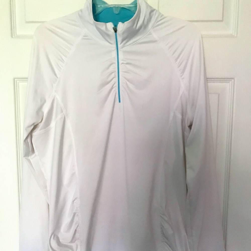 Athleta 3/4 Zip Top